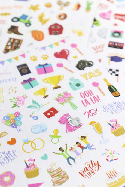 Monthly Celebration Sticker Pack