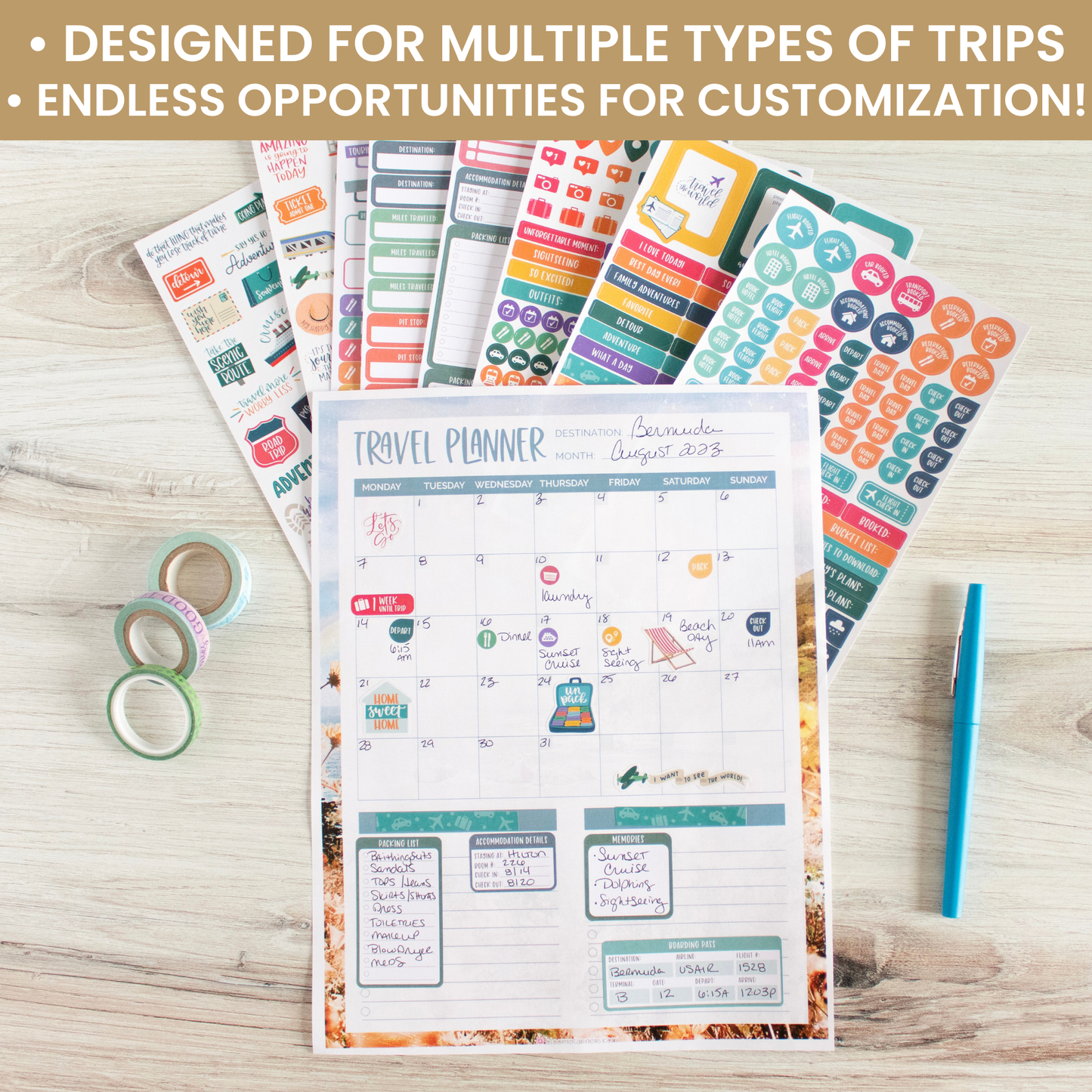 Travel Sticker Pack