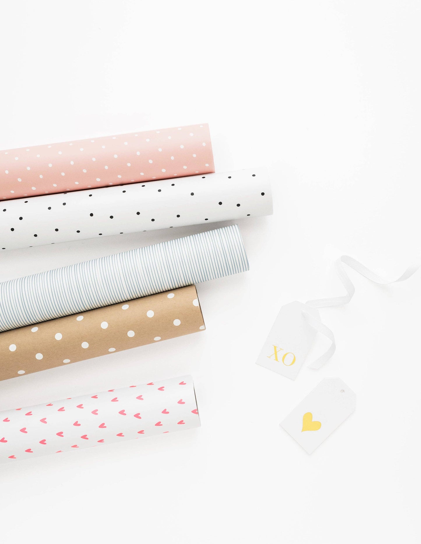 Rose Imperfect Dot, Gift Wrap Roll