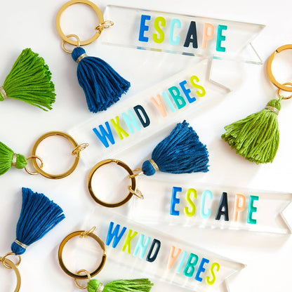 Acrylic Key Tag - WKND Vibes