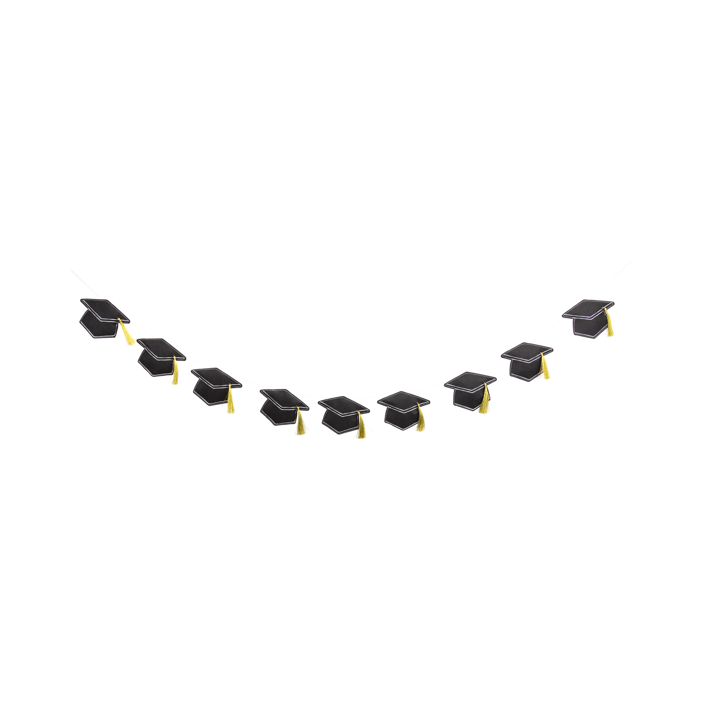 Puffy Felt Grad Hat Banner