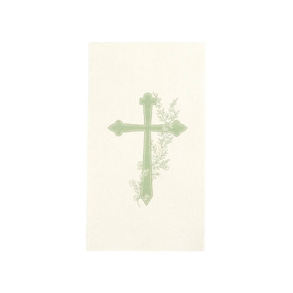 Sage Cross Floral Elegance Guest Towels