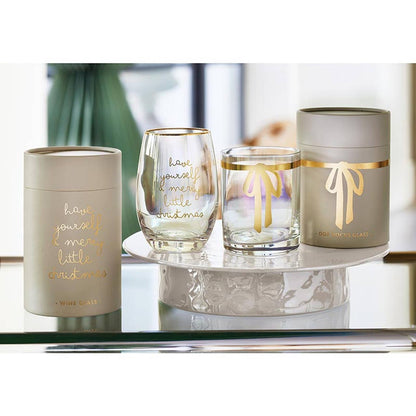 Merry Little Christmas - Stemless Wine Glass