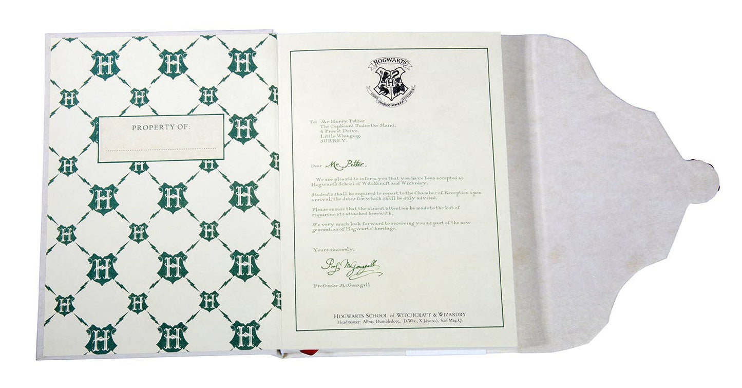 Harry Potter: Hogwarts Acceptance Letter Journal and  Wand Pen Set