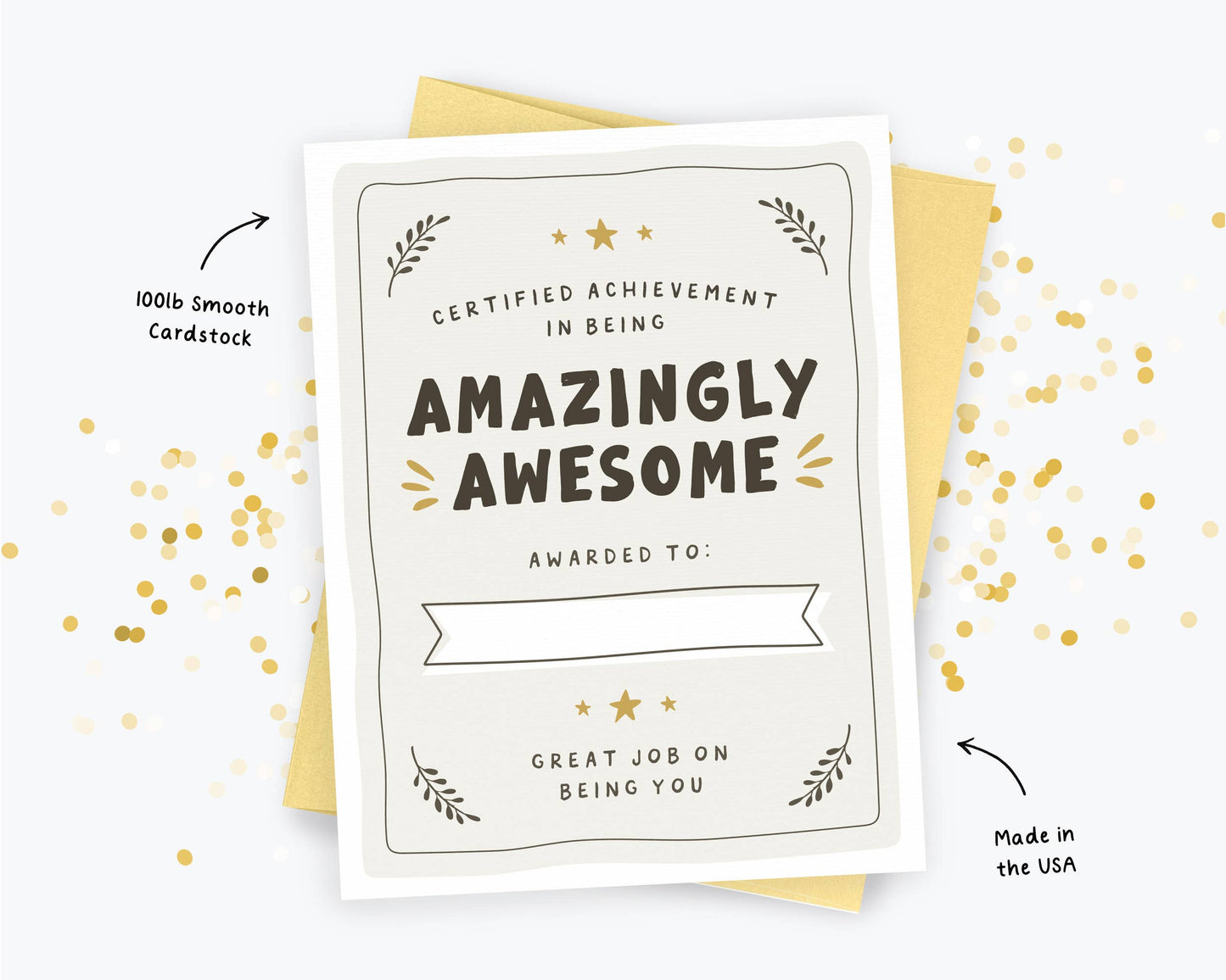 Awesome Award, Congratulations Card