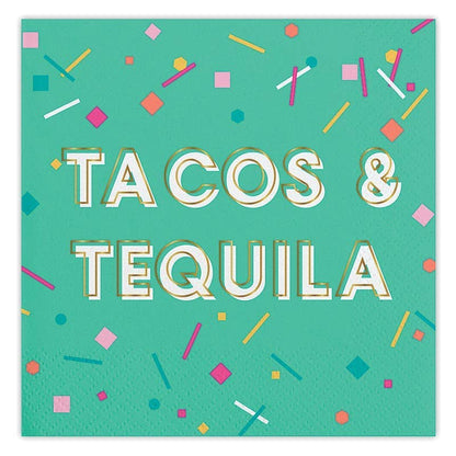 Foil Beverage Napkins - Tacos and Tequila