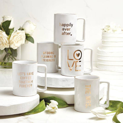 Gold Foil Organic Mug - Love