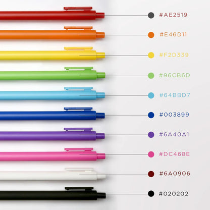 Soft touch gel ink pen